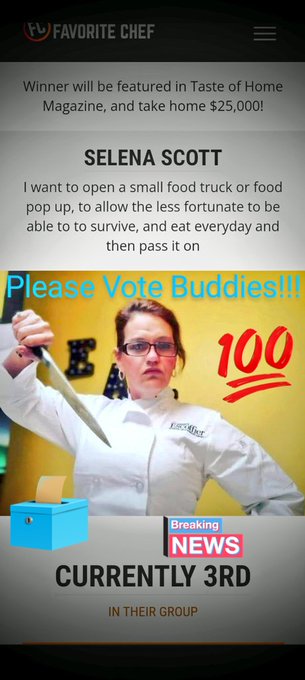 I am currently in 3rd place. Please help me get to the next round.  https://t.co/B36nutcQEB https://t<a href="/tag/mytwitteranniversary"class="tags"><span>#mytwitteranniversary</span></a>