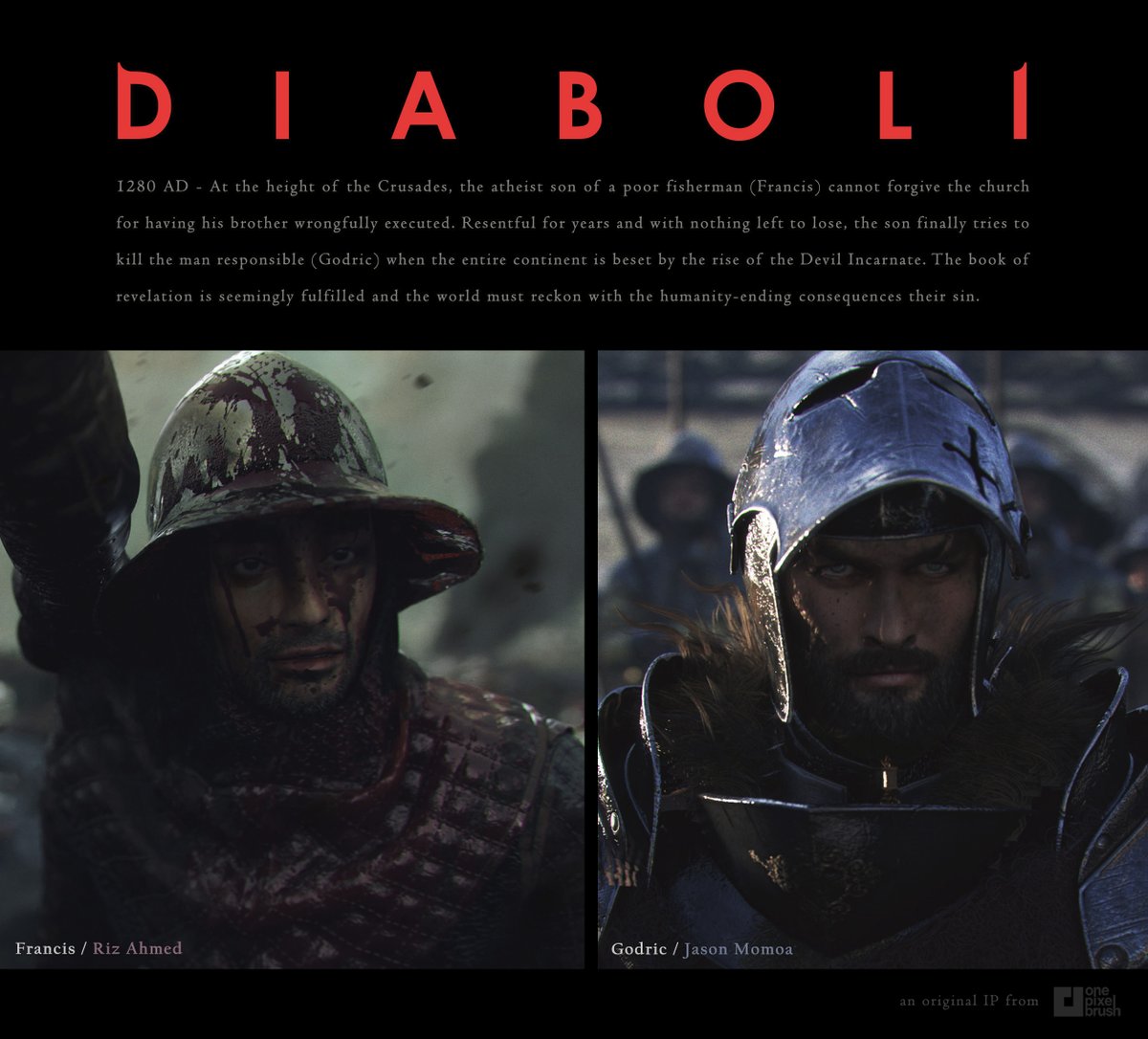 DIABOLI IS LIVE! -- Over the next few months we will unpack the Epic work it took to bring this story to life. Movie Poster: Leo Avero / Character Art: Piotr Krynski / Creative Director: Shaddy Safadi

PART 1/7 is up NOW  onepixelbrush.com/diaboli-design/