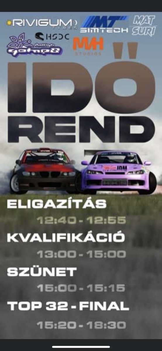 Vasarnap szurkolj nekem ott vagyok épp a lila S15-el !