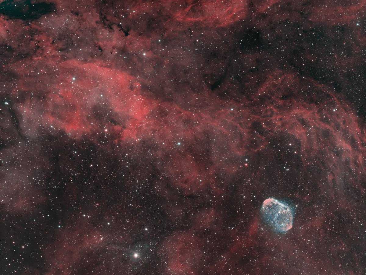 The Crescent Nebula [by GreenFlash87]
  
 #astrophotography #astronomy