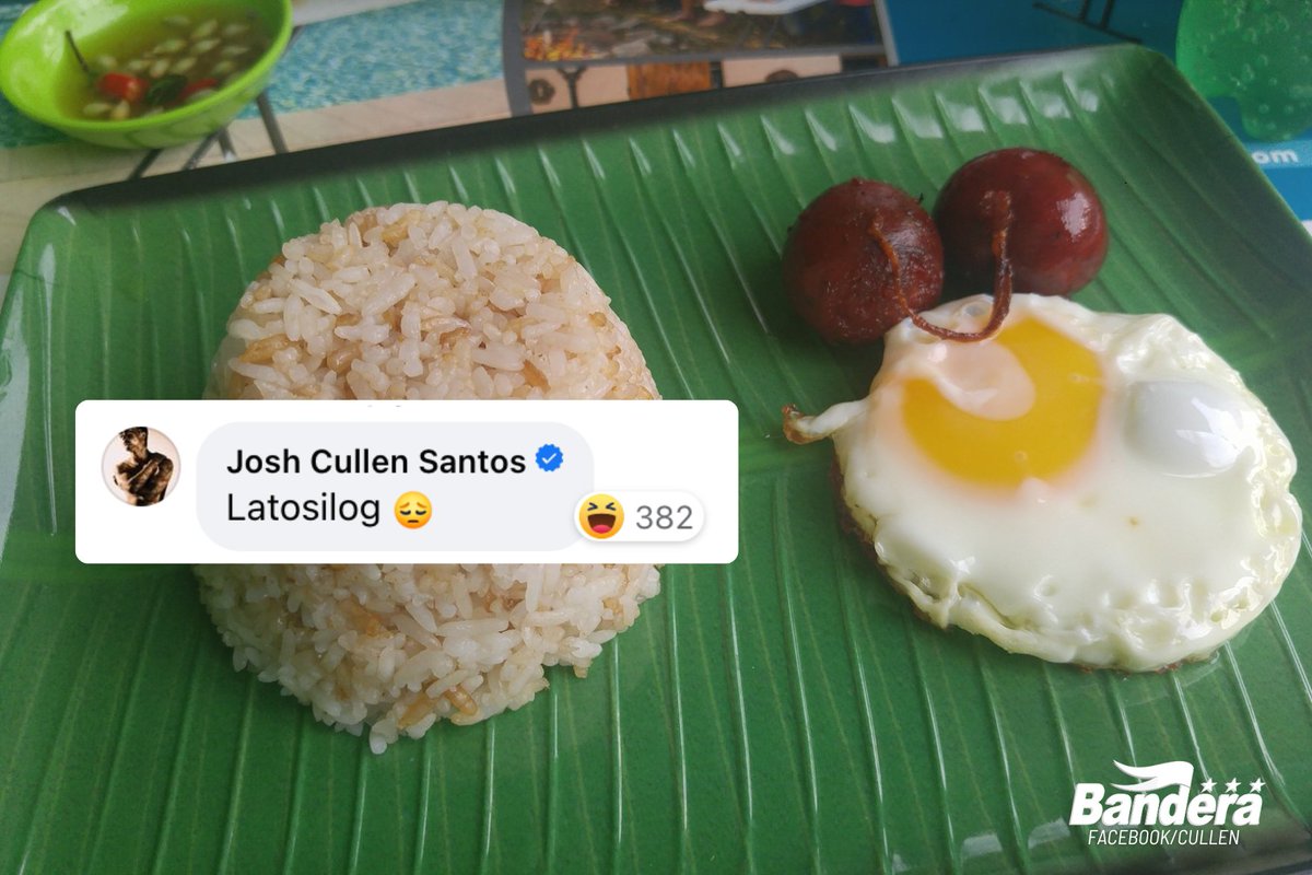 banderaphl's tweet photo. LATOSILOG 😭😭

NAGING sentro ng katuwaan ang 2016 post ng SB19 member na si Josh Cullen nang naungkat nila ang pormang lato-latong longanissa na inupload niya.

Gutom na ba lahat ng lato-lato? Este, longgsilog? | 📸: Facebook/Cullen

Read related chikas: https://t.co/hojJMvh3r6 https://t.co/ffq3p1t9lo