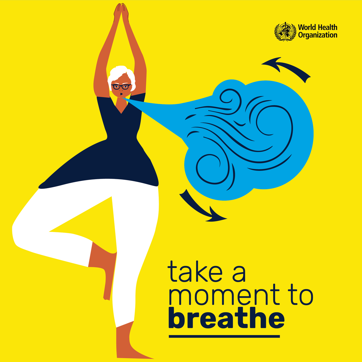 WHO's tweet photo. It's #InternationalYogaDay🧘‍♀️ 

Take a moment to 

✅ Enjoy a pose
✅ Breathe slowly
✅ Tune into yourself! 

Learn more about the health benefits of #Yoga

#TraditionalMedicine