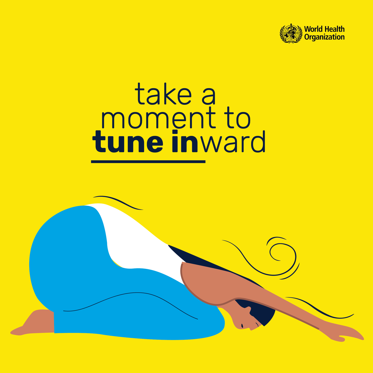 WHO's tweet photo. It's #InternationalYogaDay🧘‍♀️ 

Take a moment to 

✅ Enjoy a pose
✅ Breathe slowly
✅ Tune into yourself! 

Learn more about the health benefits of #Yoga

#TraditionalMedicine