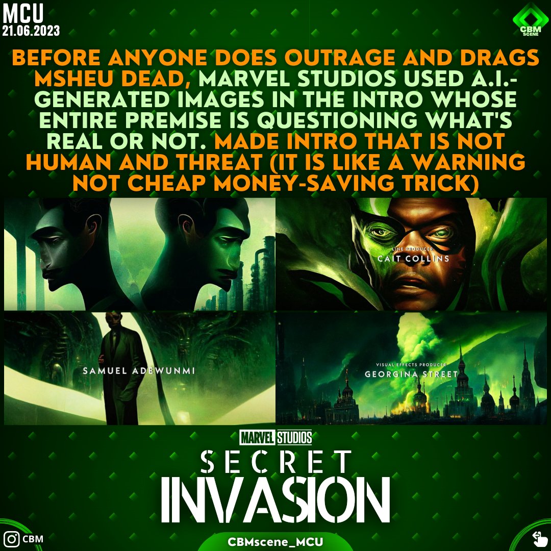 CBM SCENE on X: #marvelstudios Secret Invasion not a spoiler but still  explaining before Twitter starts crying.  / X