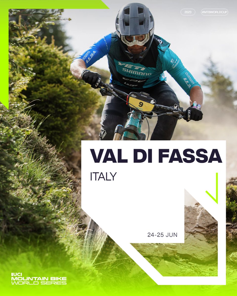It's Enduro time in Val di Fassa 🇮🇹 The UCI Enduro World Cup will head to Italy 24-25 June for the 5th round of the season 🔥 Stay tuned! 📲 #MTBWorldCup