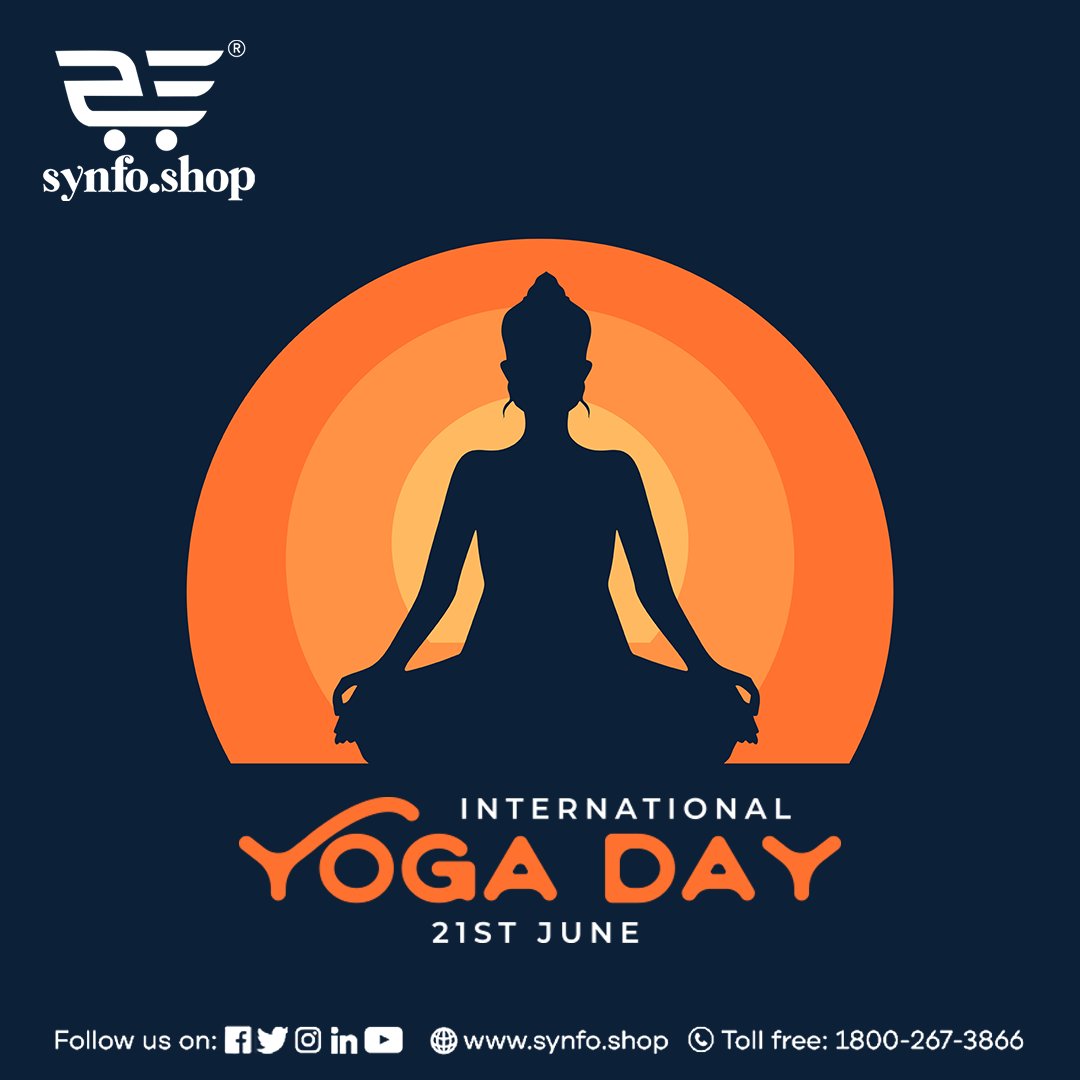 SynfoShop's tweet photo. Yoga is the art of living a happy, healthy, and harmonious life. Happy International Yoga Day!
Visit: https://t.co/iShQLBR8ne
#synfoshop #b2bportal #ITNetworkingProducts #InternationalYogaDay2023 #YogaForWellness #MindBodyConnection #YogaInspiration #YogaEveryday #YogaLove https://t.co/ES0JIng5AY