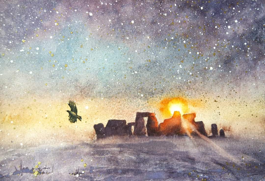 Happy Solsice one and all x 

#watercolour #watercolourpainting #SummerSolstice #longestday #Stonehenge #sun #painting #landscape #sunrise #paint #morning #art #sky #land #welcomesun #light #seasons #atmosphere #inspiration #imagination #June