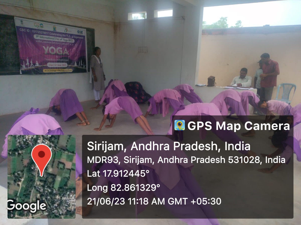 Jaga_LLB's tweet photo. #YogaDay , #YogaforVasudhaivaKutumbakam , @moayush, #CSCPeYoga , @CSCegov_, @csc_vizag , @CSCSPV_Health ,#CSCPeYoga , #myyogamypose from Jagadeesh, Madugula, Visakhapatnam District, Andhra Pradesh. https://t.co/vwEKtqlIKE