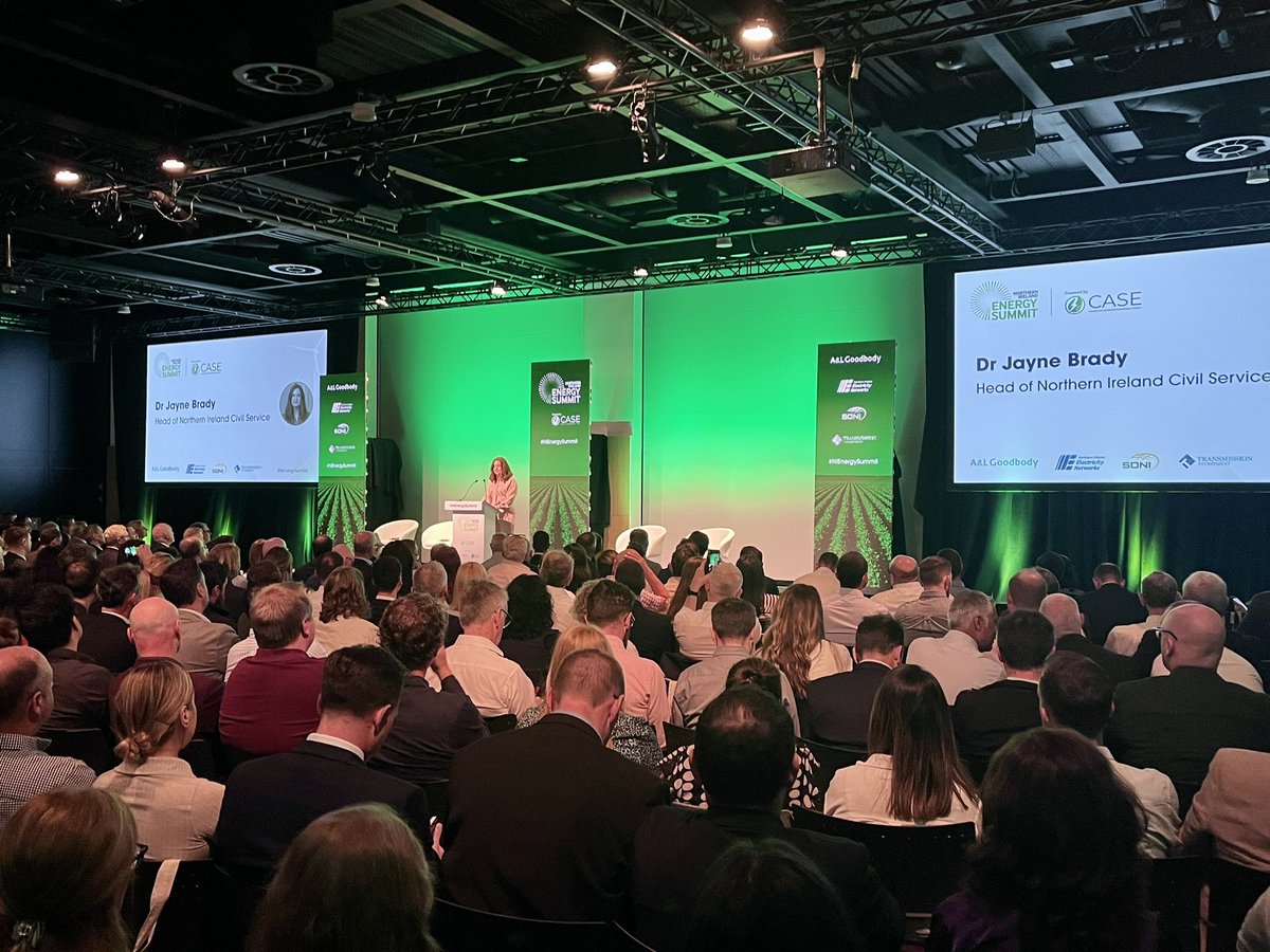 Manufacturing NI (@manufacturingni) on Twitter photo Head of the Civil Service, <a href="/HeadNICS/">Head of NICS</a> Jayne Brady opens the first NI Energy Summit appealing to engineers in the room, like her, to “step up” in this decade of action as we decarbonise our economy. Head of the Civil Service, <a href="/HeadNICS/">Head of NICS</a> Jayne Brady opens the first NI Energy Summit appealing to engineers in the room, like her, to “step up” in this decade of action as we decarbonise our economy.
