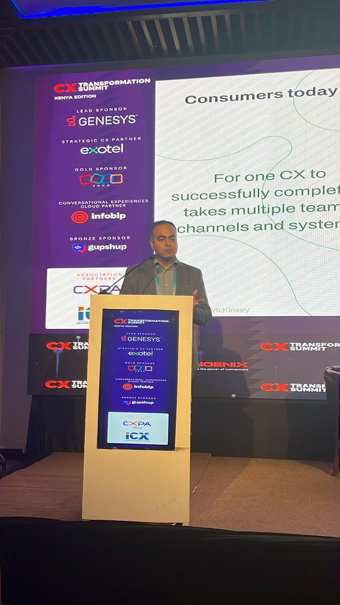 Pbi_events's tweet photo. Ankush Wadhwa, the Vice President & Head of International Business at @Exotel, takes the stage and captivates the audience with his extensive industry knowledge
@icx_kenya @pbi_events @CXPA_Assoc #CXTransformation #DigitalCX #DrivingCXAgility
#cx #digitaltransformation #cxevents https://t.co/76RWq64LUb