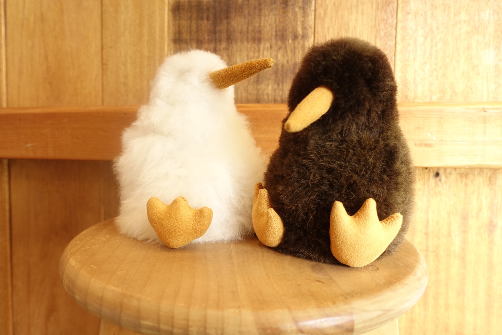 ベビーアルパカ毛ぬいぐるみ(キウイ) アルパカ・ワカイヤ毛の