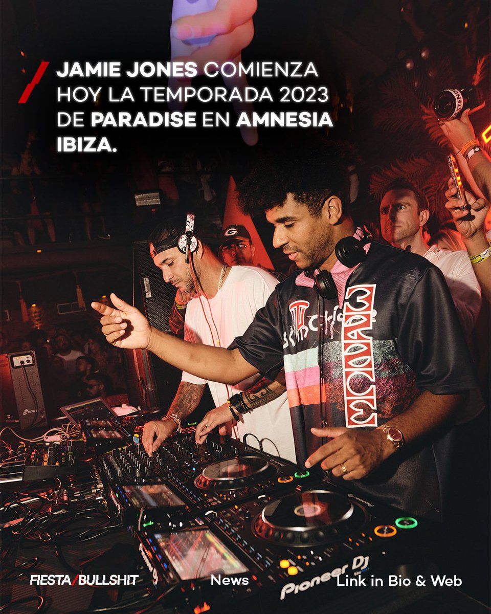 Fiesta&Bullshit (@fiesta_bullshit) on Twitter photo Hoy arranca la fiesta más excitante de la temporada ibicenca, estamos hablando como no puede ser de otra forma de Paradise, la fiesta de <a href="/JamieJonesMusic/">Jamie Jones</a> con su nuevo concepto “Night of The Jaguar” en @amnesia_ibiza
🔍 Link en bio/web
#jaimejones #ibiza2023 #paradise #amnesia Hoy arranca la fiesta más excitante de la temporada ibicenca, estamos hablando como no puede ser de otra forma de Paradise, la fiesta de <a href="/JamieJonesMusic/">Jamie Jones</a> con su nuevo concepto “Night of The Jaguar” en @amnesia_ibiza
🔍 Link en bio/web
#jaimejones #ibiza2023 #paradise #amnesia