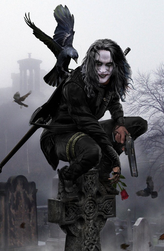 The Crow (1994) 
Art by John Gallagher.