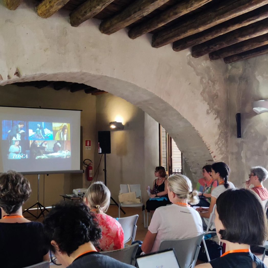 Girlseyeproject's tweet photo. We've just started this morning with many interesting papers and Q&amp;A at the @Castello_Severa #mediastudies #filmstudies #academia https://t.co/oQWLbiMAS6