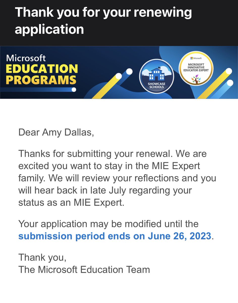 amy dallas (@amydallas1985) on Twitter photo 🫣 Yikes!! So busy helping other teachers apply I nearly forgot to submit my own!! <a href="/MicrosoftEDU/">Microsoft Education</a> <a href="/MicrosoftEduSA/">Microsoft EduSA</a> #MIEExpert 🫣 Yikes!! So busy helping other teachers apply I nearly forgot to submit my own!! <a href="/MicrosoftEDU/">Microsoft Education</a> <a href="/MicrosoftEduSA/">Microsoft EduSA</a> #MIEExpert