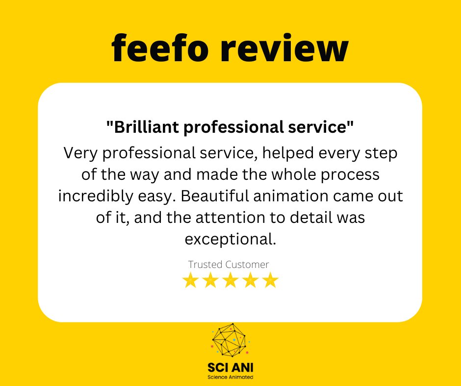 We are so pleased to see more amazing @Feefo_Official  reviews from happy clients on our website! 

Find out more about our #animations here: sciani.com
