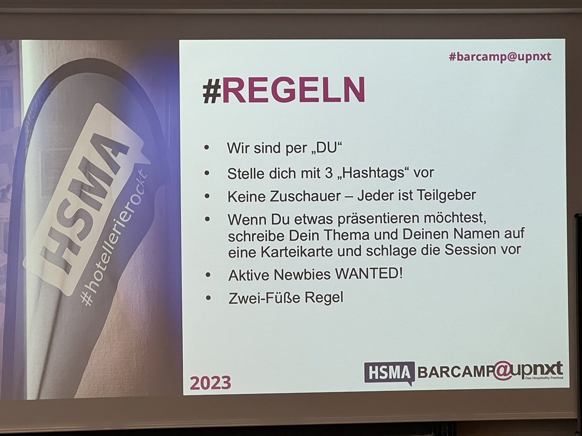 Kein #Barcamp ohne #Regeln! #upnxt