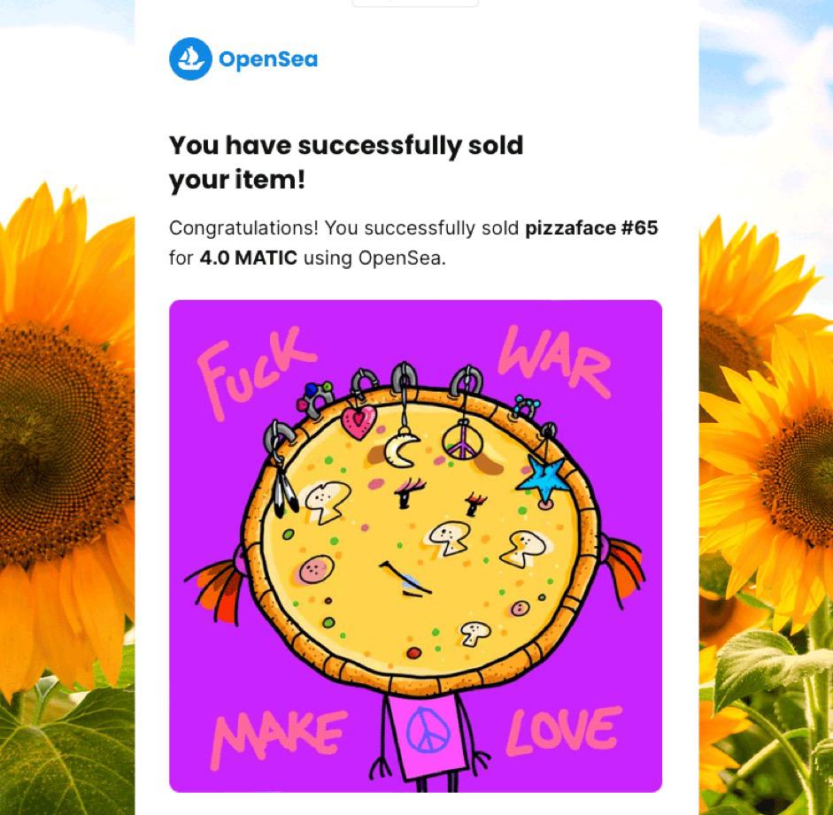 TheBlueSkyNFT's tweet image. Our Happy Client 😊 with Amazing Crazy Pizza 🍕 NFT's collection.
@AtelierThotra 

opensea.io/collection/tak…
and join us on Discord:
discord.gg/s3gQUTpACc
.
.
.
.
#pizza #takeawaypizza #NFT #NFTartist #NFTCollection #wildlife #NFTProject #biodiversity #wildlife  #EthereumNFTs…