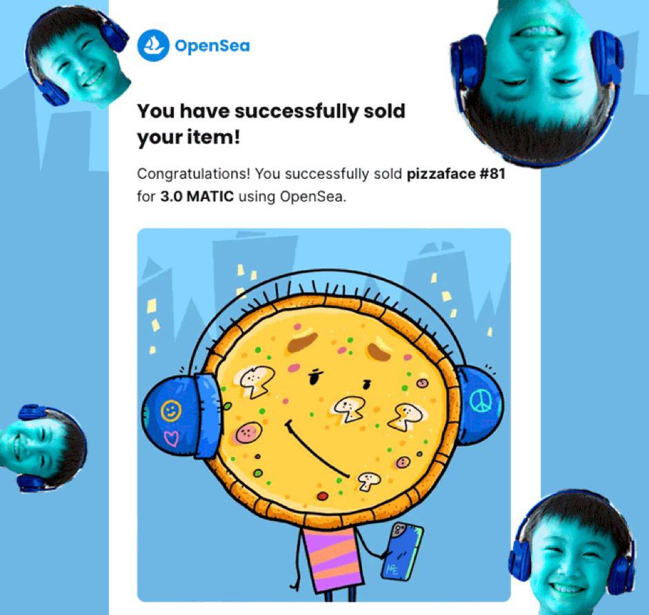 TheBlueSkyNFT's tweet image. Our Happy Client 😊 with Amazing Crazy Pizza 🍕 NFT's collection.
@AtelierThotra 

opensea.io/collection/tak…
and join us on Discord:
discord.gg/s3gQUTpACc
.
.
.
.
#pizza #takeawaypizza #NFT #NFTartist #NFTCollection #wildlife #NFTProject #biodiversity #wildlife  #EthereumNFTs…