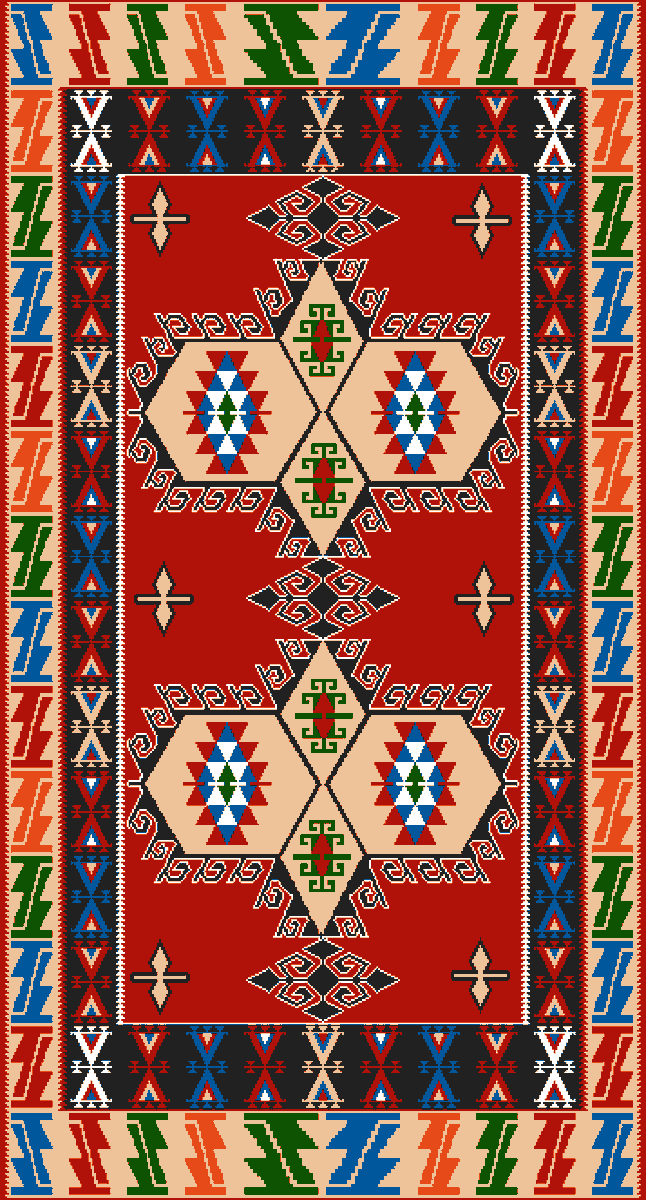 Anatolian Carpet #pixelart 🖌️

(annemin kilimini çizdim)