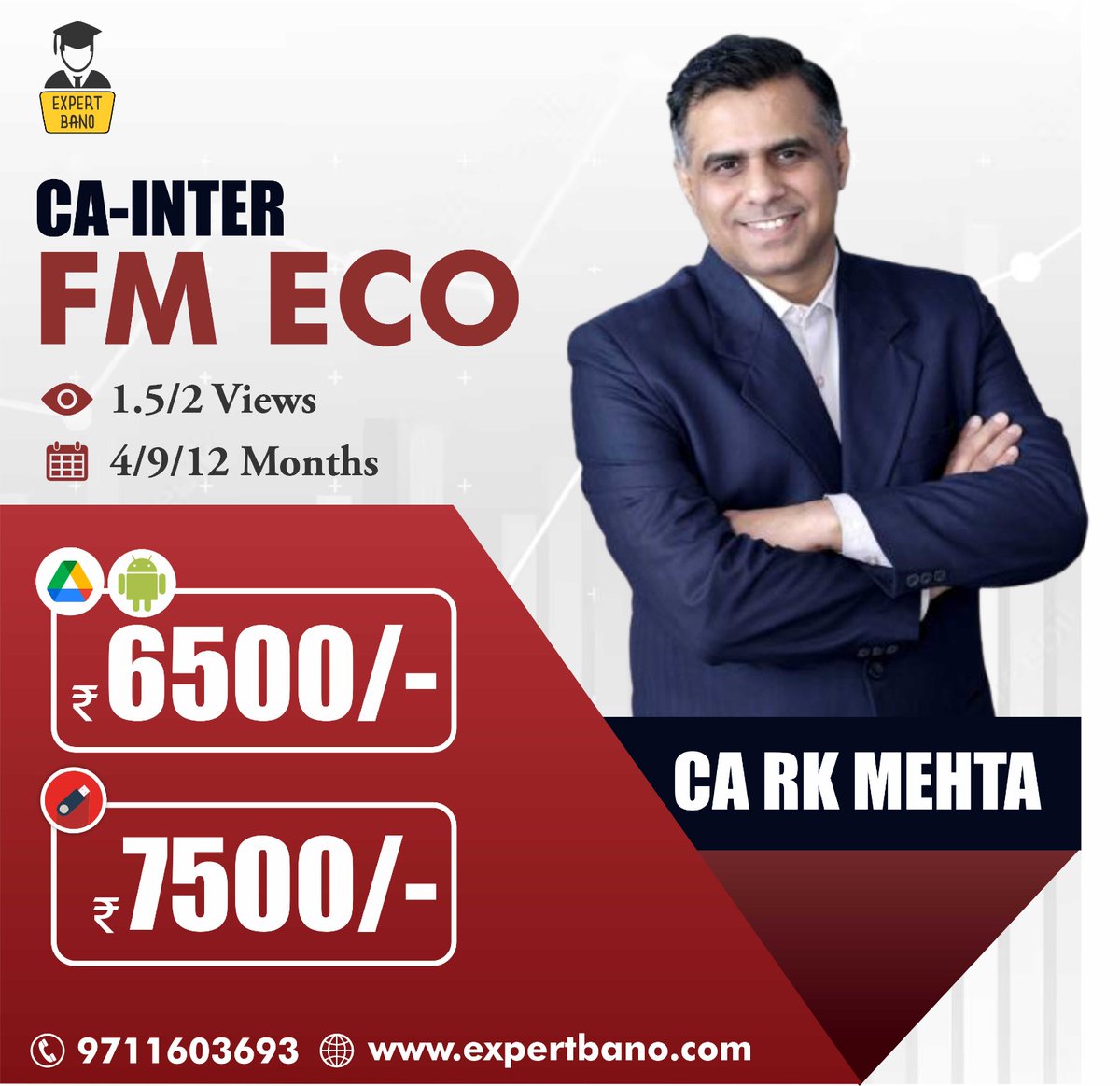 CA Inter FM ECO by CA RK Mehta.
To buy, pls visit: bit.ly/3He0vj9
Call at 9711603693 for inquiries.
#expertbano #cainterfmeco #carkmehta #icai #caexams #caonlineclasses #caintergroup2