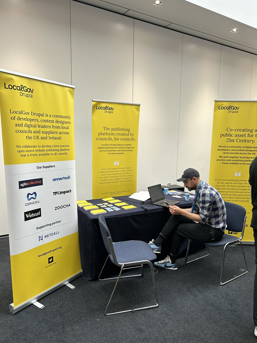 We are in Manchester today at #digitalfirst23 with <a href="/LocalGovDrupal/">LocalGov Drupal</a> <a href="/drupalew/">Drupal England and Wales (DEW)</a> <a href="/InvotraConsult/">InvotraConsult</a> and <a href="/WirralCouncil/">Wirral Council</a> - if you are there too, pop by stand C2 and say Hi.

#drupal #digitech #GovTech #localgov