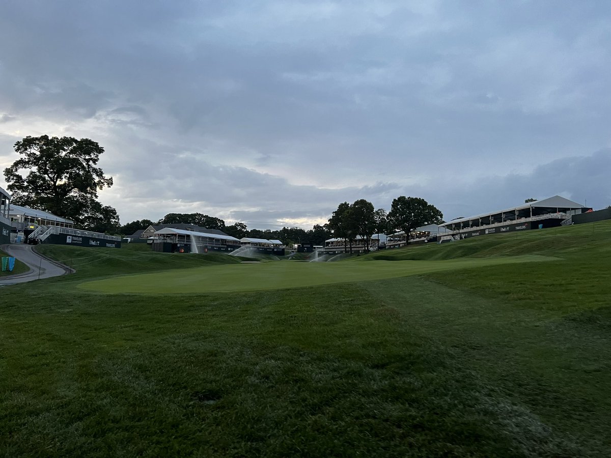 PorterGGolf's tweet image. Day 2 watering @TravelersChamp @TPCRH @TPCRHAgronomy @RainBirdGolf @RainBirdCorp