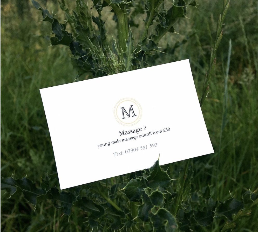 Found this card on Hampstead Heath: good targeting, free media, very creative.