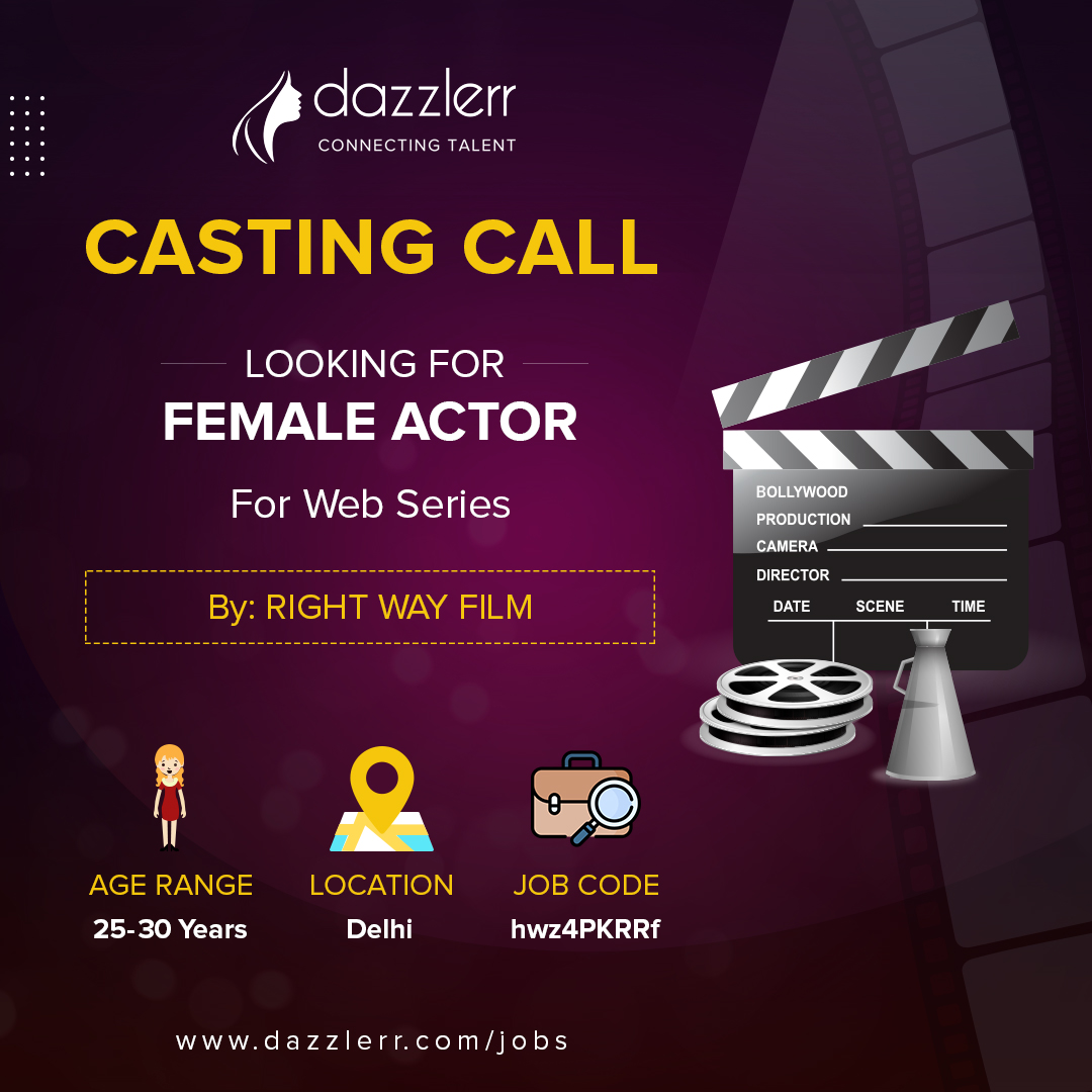 dazzlerrHQ's tweet image. Right Way Film seeks a female parallel lead actor for a web series.

Job Code: hwz4PKRRf
Visit: shorturl.at/bqEKP

#Dazzler #FemaleActor #ParallelLead #WebSeriesCasting #ActingOpportunity #Delhi #AuditionsOpen #JobOpportunity #Actress #WebSeries #FemaleTalent #CastingCall