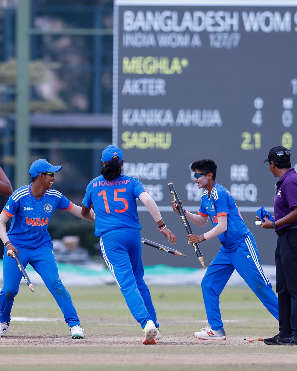 UNSTOPPABLE 👊

🇮🇳 wins the #WomensEmergingTeamsAsiaCup defeating Bangladesh in the Finals.

📷 : @ACCMedia1