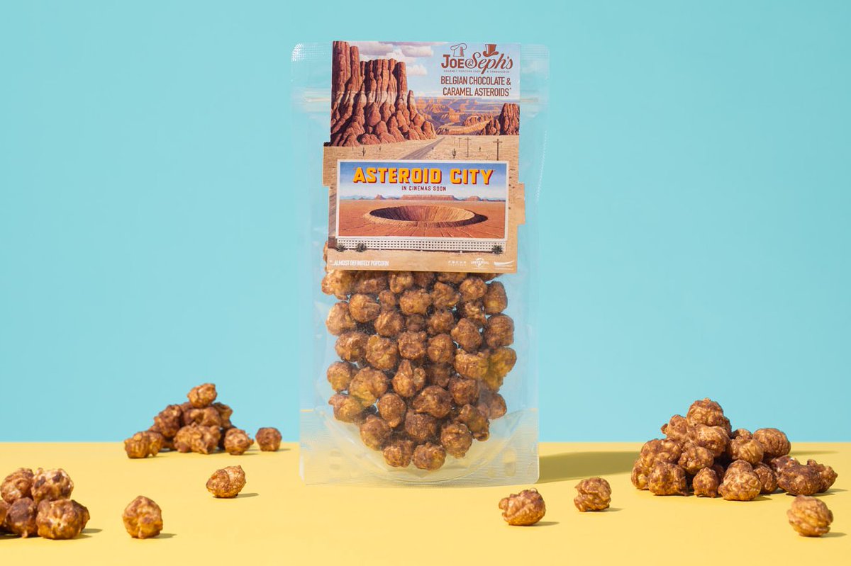 Introducing our limited edition Caramel &amp; Belgian Chocolate Asteroids* available exclusively online to celebrate the release of Wes Anderson's #AsteroidCity later this week! 

This run is super limited, so be sure to nab yourself a pack while you can &gt; ow.ly/aZVP50OSFlK