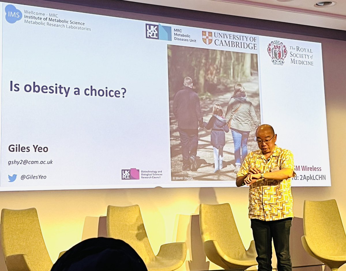 Prof Giles Yeo of the #universityofcambridge takes to the stage to broach the subject of #obesity and whether it is a matter of choice… #WorldWithoutDisease Summit <a href="/pharmaphorum/">pharmaphorum</a>