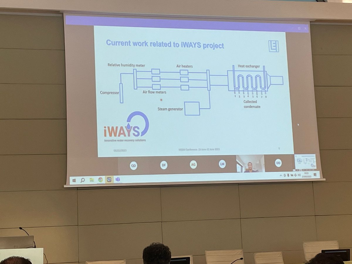 Mohab Salem (online) from the Lithuanian Energy Institute and partner in iWAYS explains that with an estimated 63% of energy being lost in industrial combustion and #heattransfer processes, #wasteheat recovery is an important way to mitigate #ghg emissions. #closedloop #MSSM2023