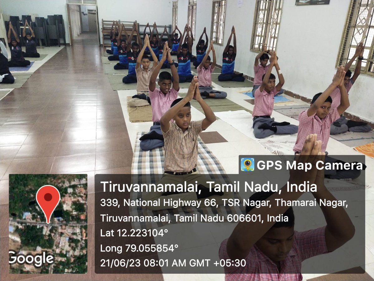 NccTvmalai's tweet photo. Kalaignar Karunanidhi Govt Arts College Tiruvannamalai and Shanmuga Industries Govt higher secondary school Tiruvannamalai   NCC cadets celebrated International Yoga Day 2023. https://t.co/pkm4ZNt78D