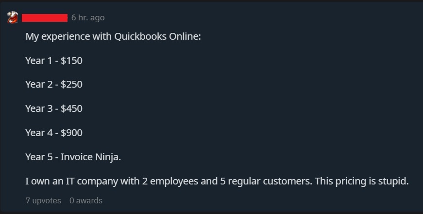 Invoice Ninja's user community are the best marketing team any company could ever want! As seen today on Reddit...