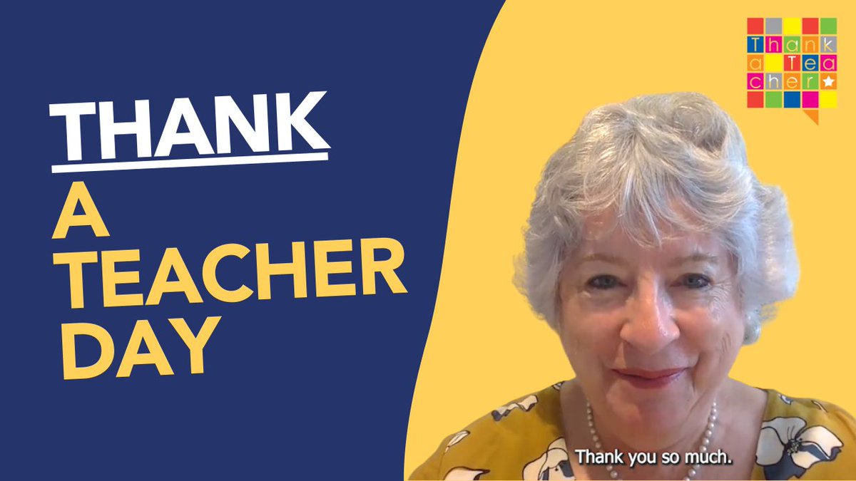 CharteredColl's tweet photo. For National #ThankATeacherDay the team at the Chartered College of Teaching have some special messages for some inspirational teachers!

Help us celebrate the teaching profession by sharing your messages of thanks.

#WhoHelpedYou @UKThankATeacher 

https://t.co/pKzQLmCVul https://t.co/l4YXZ6mang