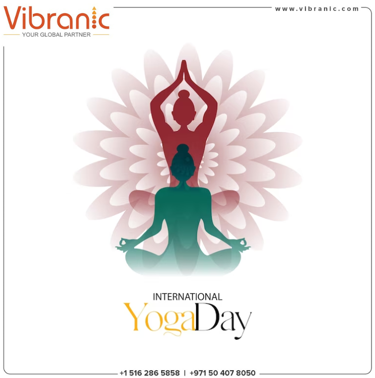 Yoga is similar to music. The symphony of life is composed of the body’s rhythm, the mind’s melody, and the soul’s harmony. 
Happy International Yoga Day, everyone!

#yoga #yogaday2023 #InternationalYogaDay #Vibranic #trading
#dubai #yogalife