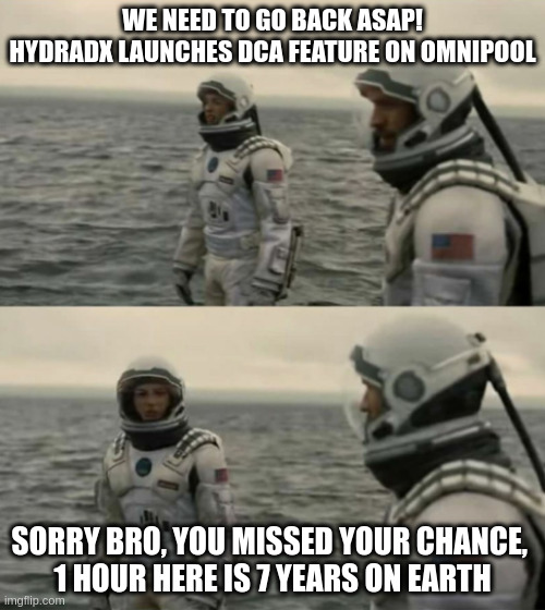 📉 DCA strategy is beating any other strategy on the way in and out

⏰ Don't try to time the market, use DCA on @hydra_dx #Omnipool

📊 Omnipool's new feature gives you an advantage in trading  
#HydraDX #DollarCostAveraging #DCA