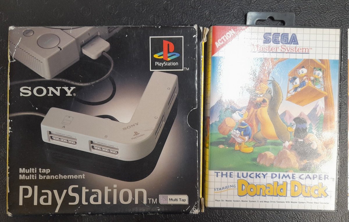 Mr Evri has been 
#Sony #PlayStation #ps1 multitap
#8bit #sega #MasterSystem lucky dime caper 
#retrogaming #retrogames #retrogamer #Retro #retrocollecting #GamersUnite