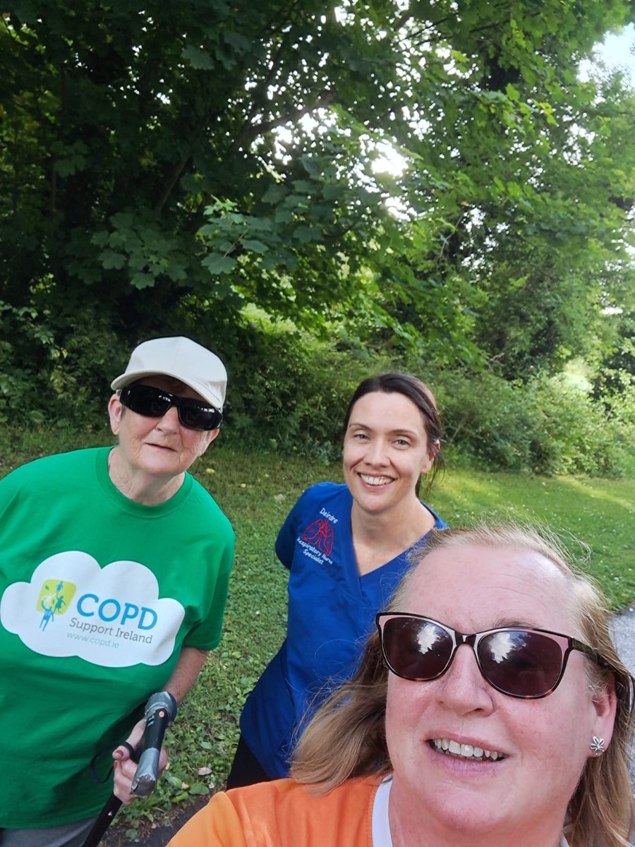 LETS GET OFF THE SETTEE FOR COPD!
Lovely photo of Patricia McDonagh who is a member of our Mayo Support Group. This is Day 1 of a 3 day walk around Lough Lannagh, Castlebar. She was joined by her daughter, Bernie and <a href="/Deirdregarvin2/">Deirdregarvin</a> who is a Board Member and Respiratory CNS.