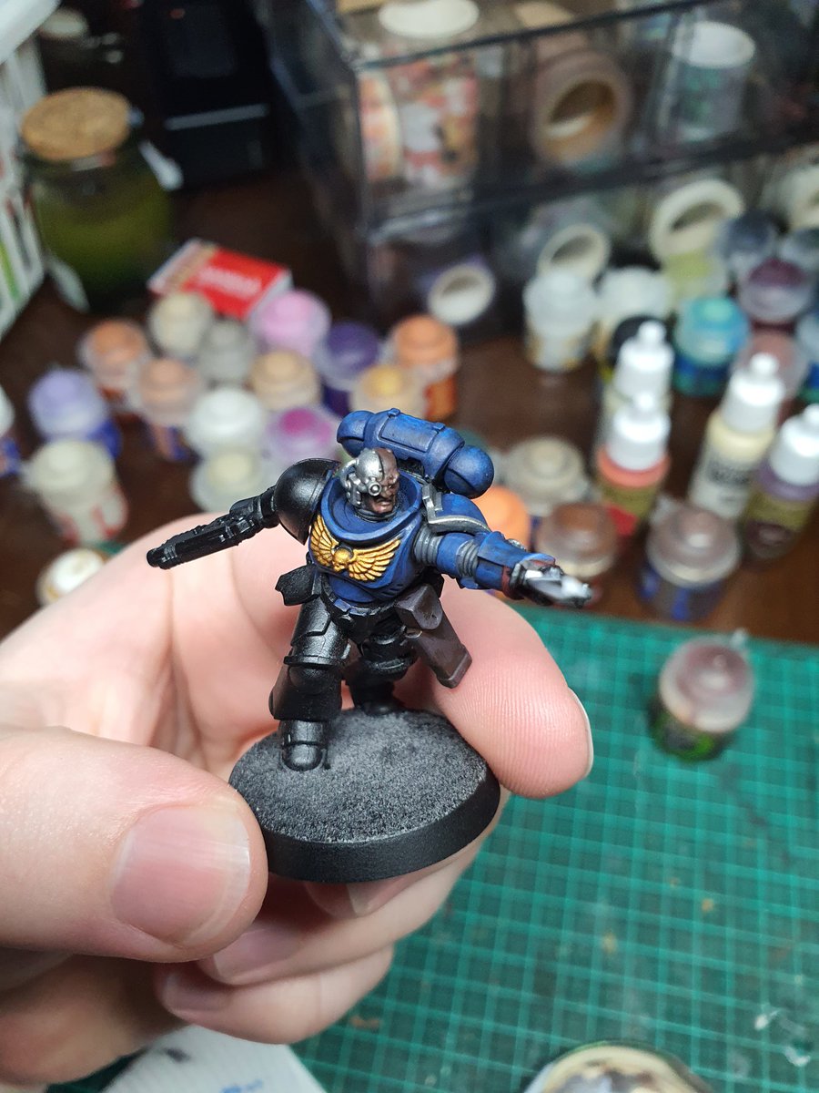 Jono_Hanlon's tweet photo. for todays WIP Wednesday im testing out a crimson fists paint recipe https://t.co/reLIck35gQ