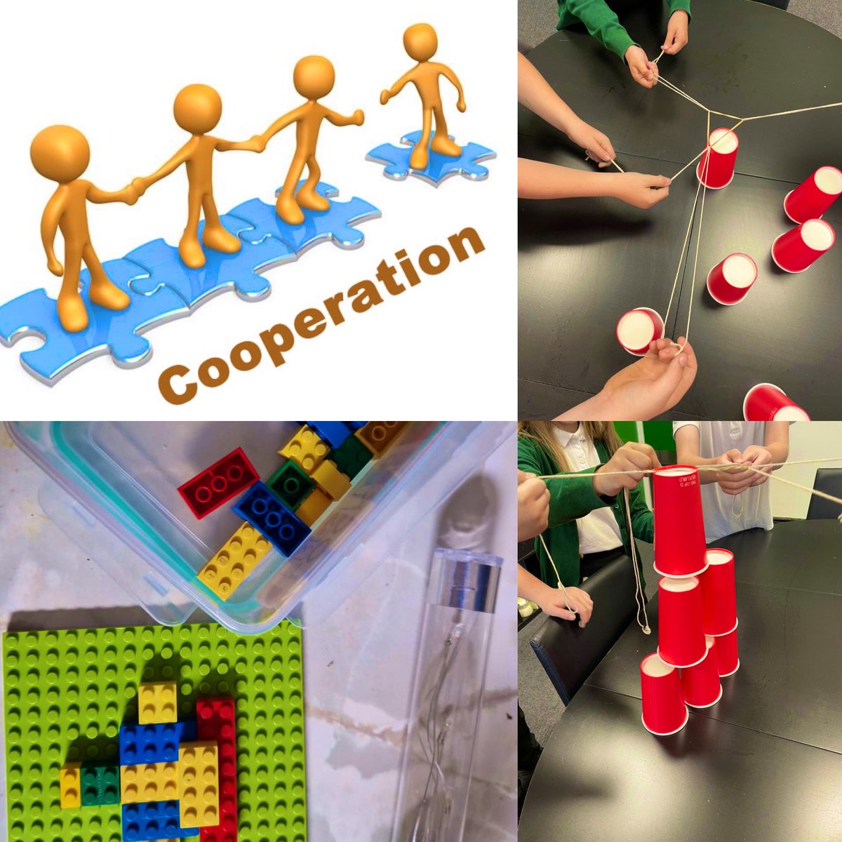 Our value of the month for June is cooperation. Yesterday, some pupils had to collaborate to solve a special challenge. 
Today, they are our playground ambassadors, leading these challenges themselves during lunch. #ValuesBasedEducation