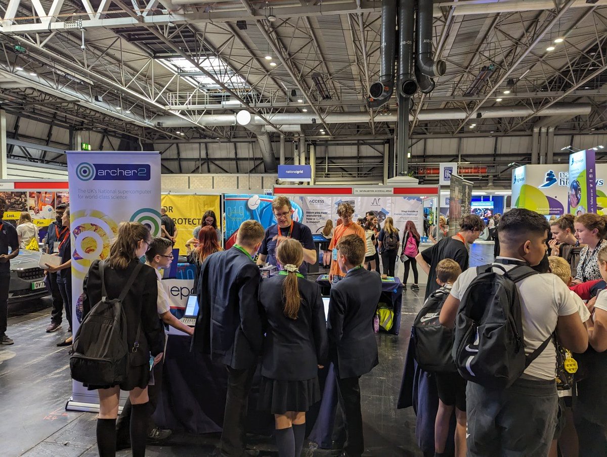 Up and running at #BigBangFair! Come and play with our mini supercomputer WeeArchie, try your hand at beating the high score in our ball sorting activity and learn all about supercomputing!