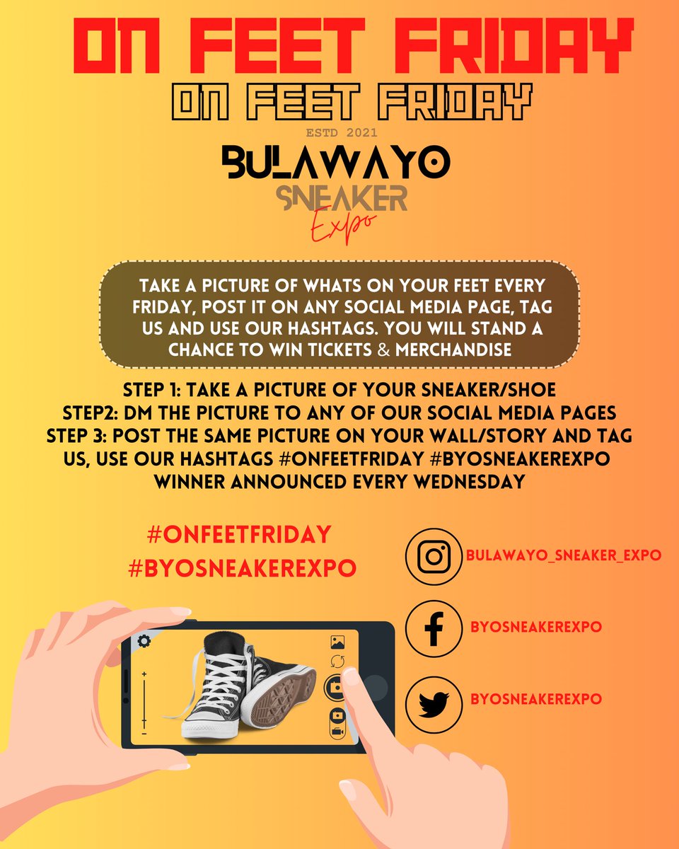 Don’t forget this Friday we are doing it again. #onfeetfriday #byosneakerexpo get that drip out! Prizes to be won!