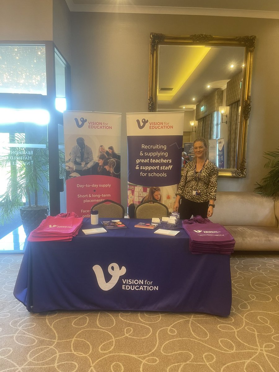 MatthewV4E's tweet photo. @CharlieV4E and I are at Ramside Hall today, exhibiting at the @NLTSHub - School Leadership Conference 2023. Looking forward to meeting everyone! https://t.co/OvFMM6ELwu