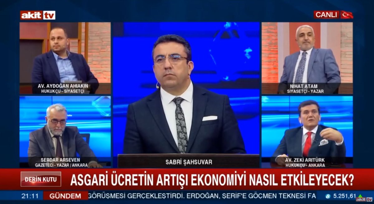 Dün akşam katıldığım Sabri Şahsuvar'ın moderatörlüğünü yaptığı Derin Kutu programında gündemde yer alan konular üzerine yaptığım değerlendirmelerden kısa bir kesit.

linkedin.com/feed/update/ur…

@sabribalaman
#AkitTv #Gündem #AsgariÜcret #İş #Maaş #Cumhurbaşkanı #Erdoğan