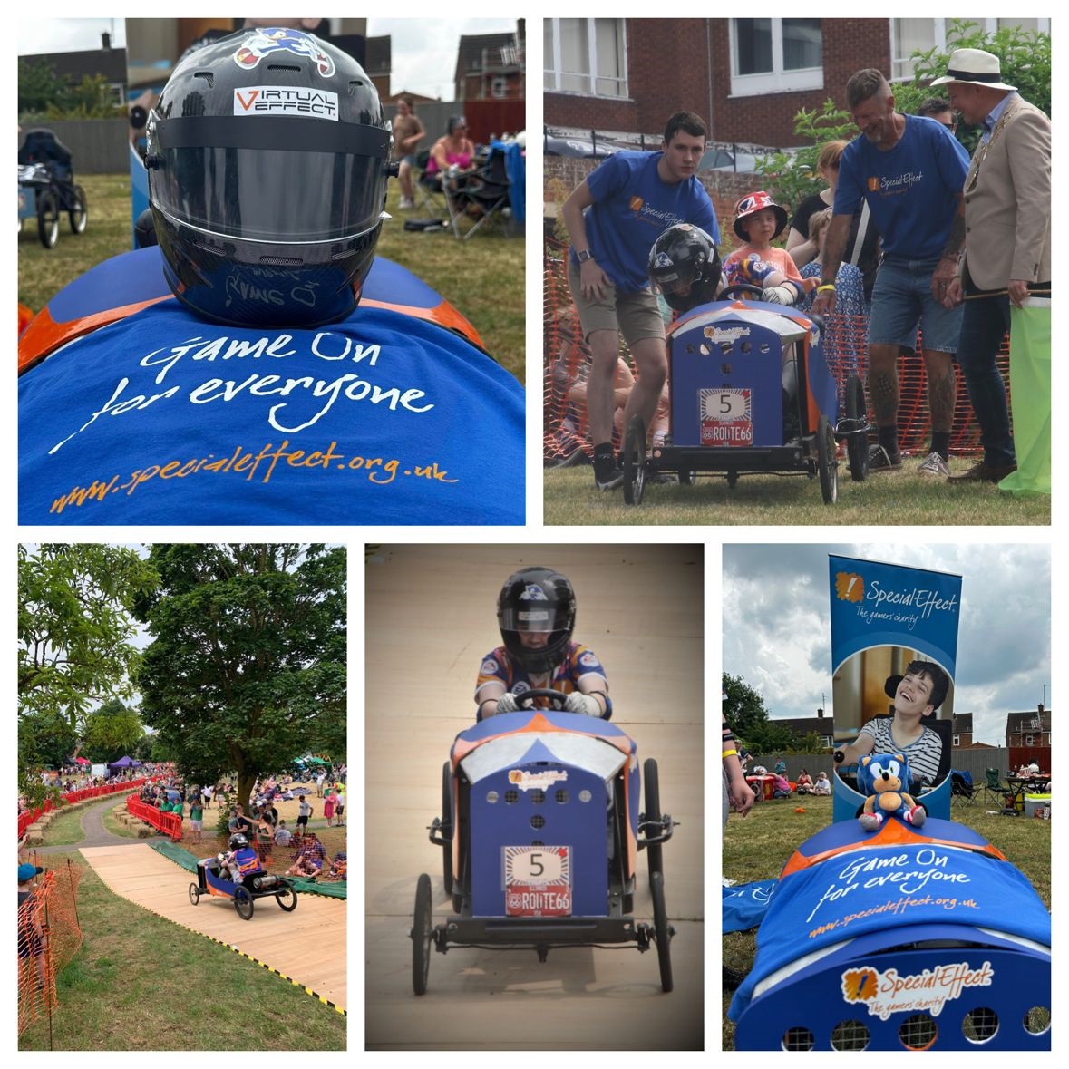 Take a look at this incredible SpecialEffect Soapbox designed and driven by a young supporter of the charity in last week’s Aylesbury Town Council race! Thank you so much for your support <a href="/snappyhappychap/">John G</a>!