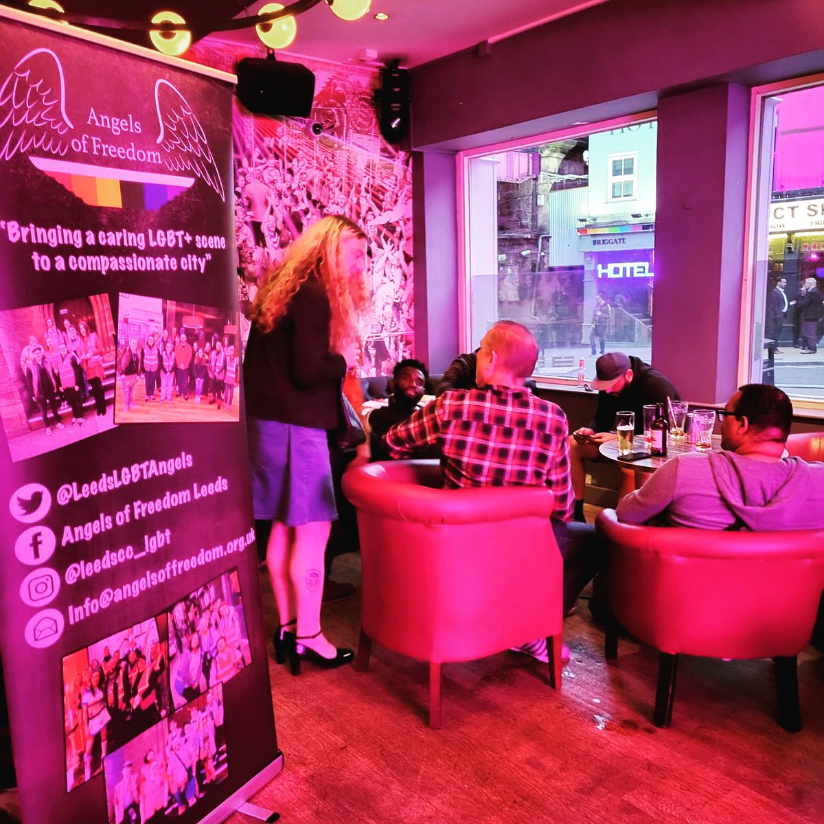 Join us from 6pm this evening for our monthly social drinks event at Queens Court - you’ll find us in the entrance area of the bar! #MakeFriendsInLeeds #Leeds #LGBTQ #LGBTCommunity #GayLeeds #QueerLeeds #LGBTInclusiveLeeds