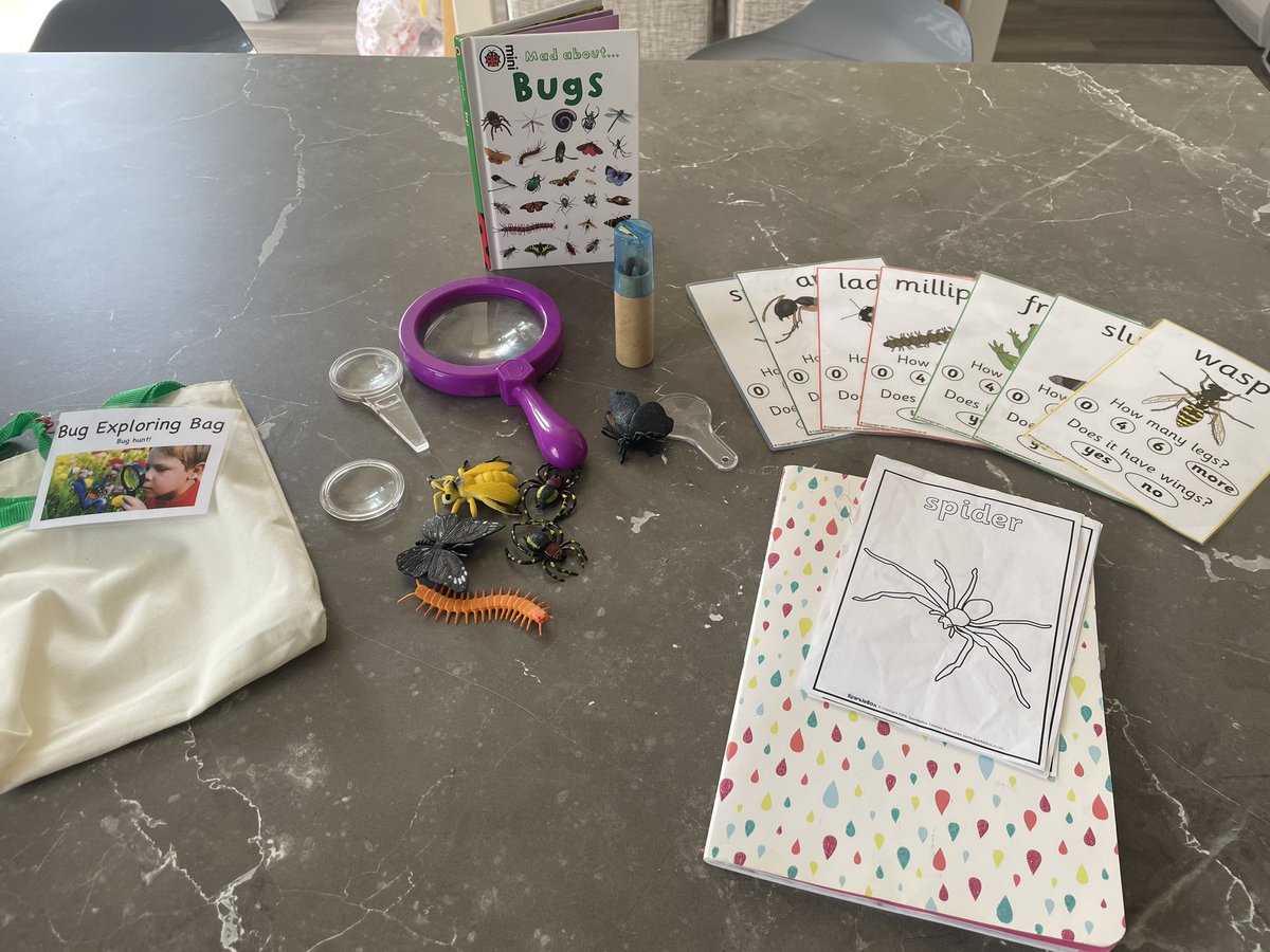 Nurseries who know what interests your child and make specialised ‘borrow bags’ all about bugs to use at home. Building that bridge between home and nursery and continuing the learning. ⭐️ @NurseryWorld @EssexWildlife @EYEearlyEd @EYTagteam #outdoorlearning #EYFS #preschool