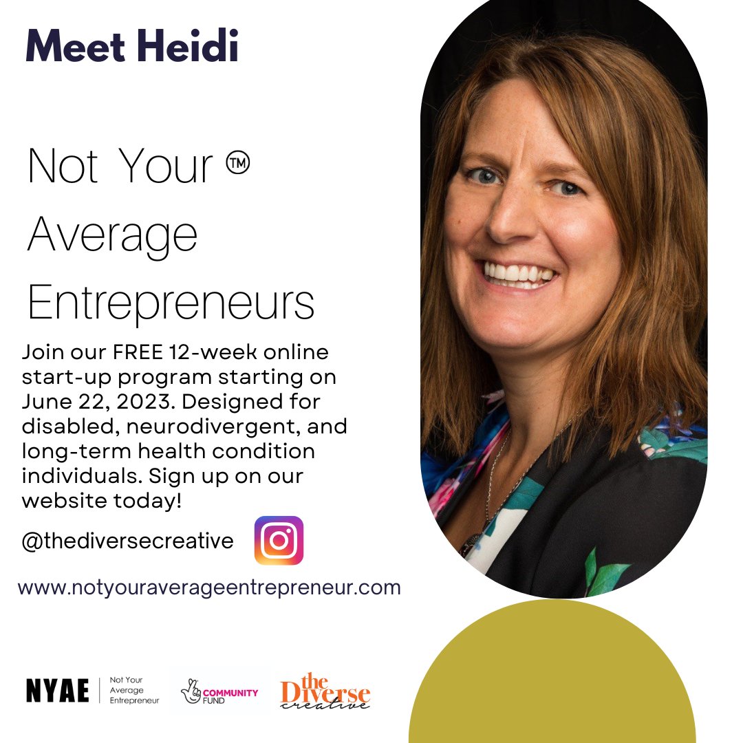 makeanimpactcic's tweet photo. Heidi Fisher MBE will be speaking on fundraising and equity during week 10 of the series.  

For more info, visit: https://t.co/mfYPfLlacg

#EntrepreneurshipSeries #InclusiveEntrepreneurship https://t.co/IHTa9LUydu